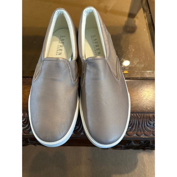 Women’s Lauren Ralph Lauren Muted Bronze Slip On Sneaker. Size 7.5 - Picture 3 of 7
